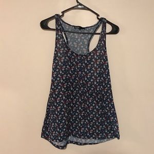 Blue flower tank top